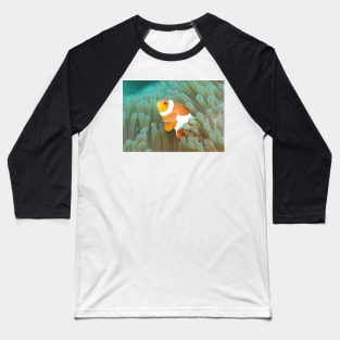 CLOWN FISH HIDING IN THE OCEAN CORAL DESIGN Baseball T-Shirt